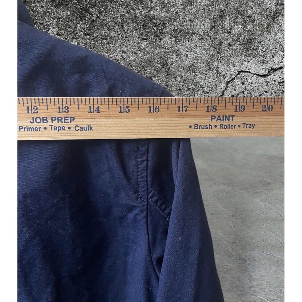 NWT Women’s Levi’s Button Up Waist Tie Utility Field Jacket Navy 100% Cotton Sm - Picture 5 of 8